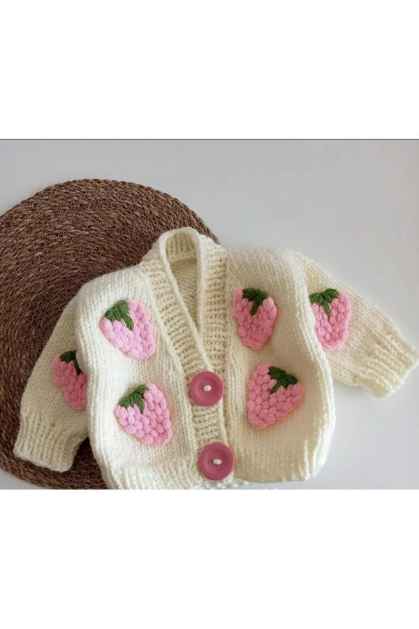 Hobilanka Üzümlü Bebek Hırka - Image 1