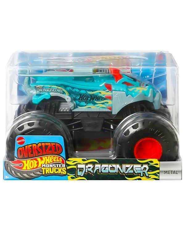 Hot Wheels Monster Trucks Oversized Dragonizer Metal Araç JCC90 - Image 1