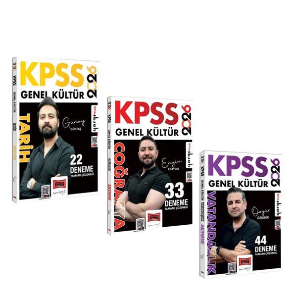 Yargı Yayınları 2026 KPSS Tarih Coğrafya ve Vatandaşlık Tamamı Çözümlü Deneme Seti 3 Kitap - Yargı Yayınları - Image 1