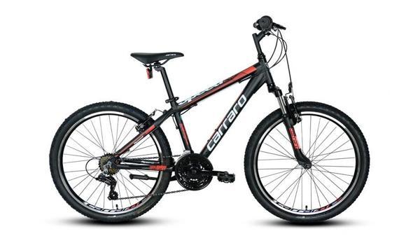 CARRARO SPEED 240 ERKEK DAĞ BİSİKLETİ 360H V 24 JANT 21 VİTES MAT SİYAH KIRMIZI KOYU KIRMIZI - Image 1