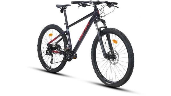 CARRARO CRX 724 ERKEK DAĞ BİSİKLETİ 440H HD 27.5 JANT 24 VİTES KARANLIK MOR KIRMIZI - Image 1