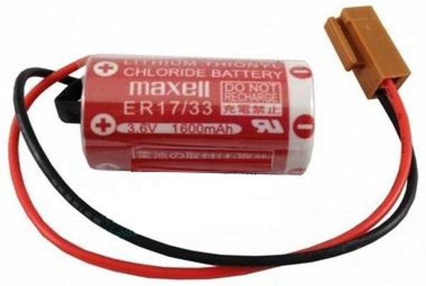 Maxell ER17/33 3.6V 2/3A Size Lithium Pil - Kahverengi Soket - Image 1