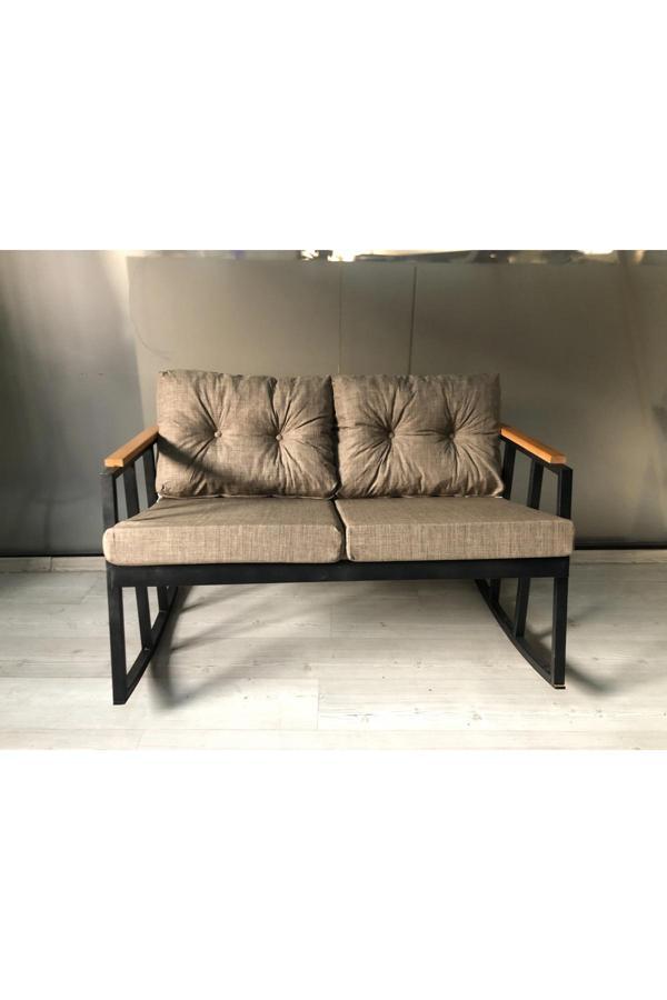 2'li Sallanan Sandalye Tv Koltuğu Kafe-balkon-mutfak-berjer-ofis Sallanır Çiftli Koltuk - Image 1