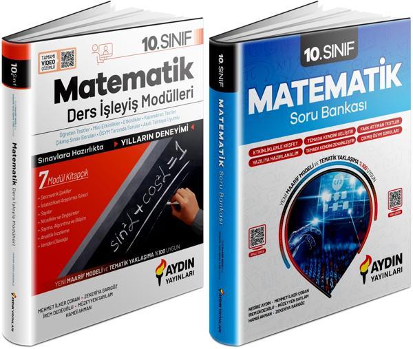 Aydın 2025 10. Sınıf Matematik Ders Anlatım Fasikülleri + Konu Özetli Soru Seti 2 Kitap - Aydın Yayınları - Image 1