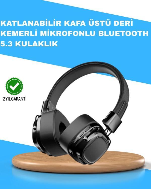 Katlanabilir Tasarımlı Taşınabilir Kablosuz Müzik Kulaklığı - Image 1