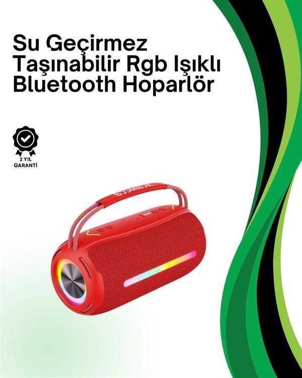 RGB Işıklı Taşınabilir Hoparlör – Çoklu Bağlantı Desteği - Image 1