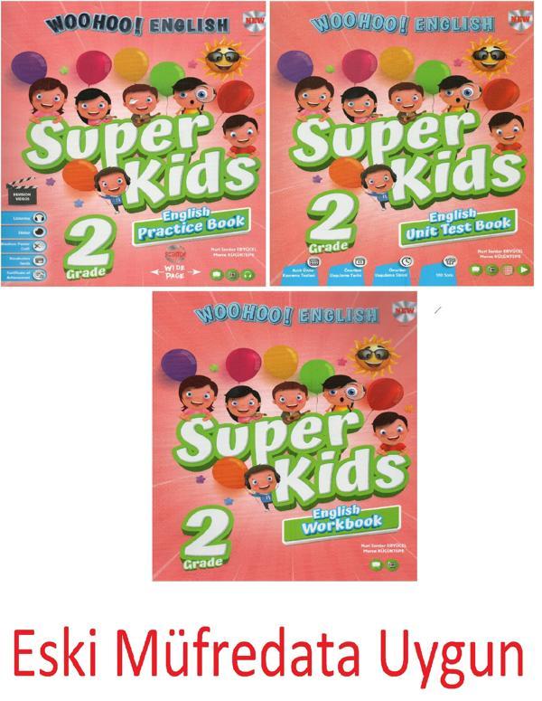 Eski müfredat KIRMIZI BEYAZ 2. SINIF WOOHOO SÜPER KİDS SET (3 KİTAP) - Kırmızı Beyaz Yayınları - Image 1