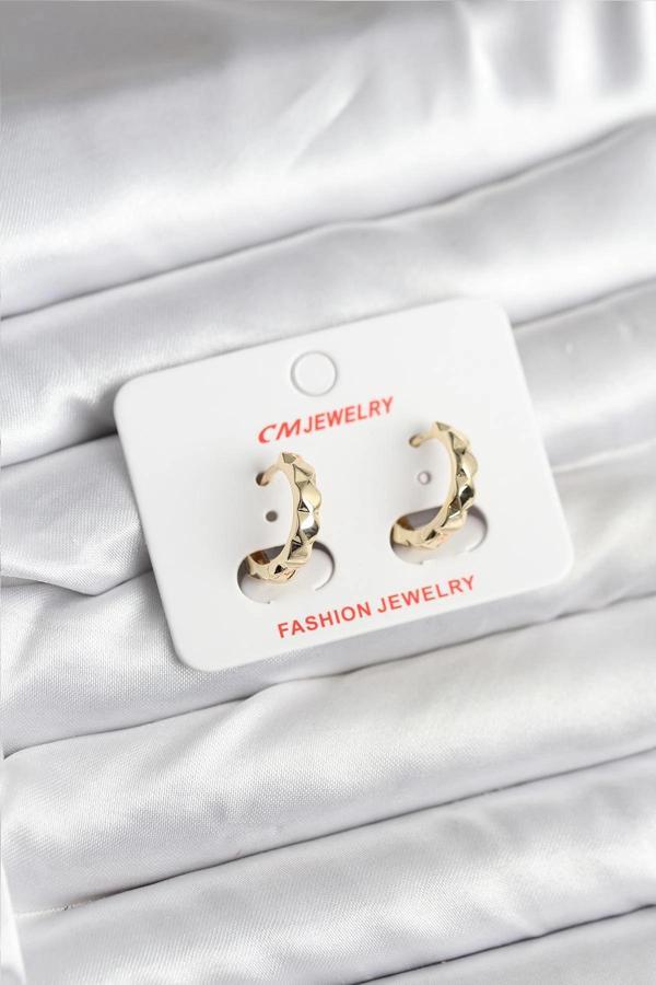 14K Gold Renk Kaplama CM Kadın Küpe - Image 1