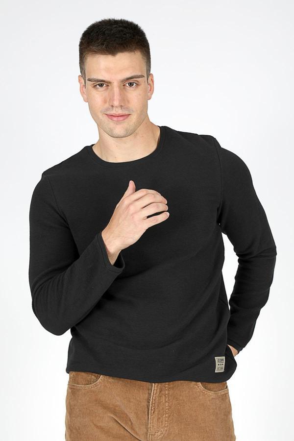 Lee Cooper Pamuklu Regular Fit Logolu Bisiklet Yaka Erkek Sweat 251 LCM 241019 8101 SİYAH - Image 1