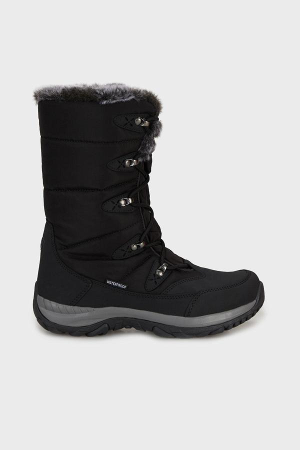 Lumberjack Su Geçirmez Bağcıklı Uzun Outdoor Bayan Bot LEAD 4PR SİYAH - Image 1