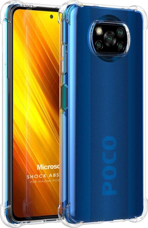 Microsonic Xiaomi Poco X3 NFC Kılıf Shock Absorbing Şeffaf - Image 1