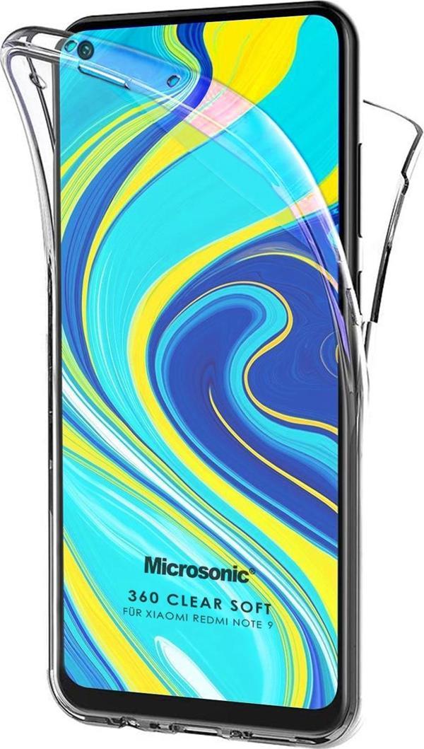 Microsonic Xiaomi Redmi Note 9 Kılıf 6 Tarafı Tam Full Koruma 360 Clear Soft Şeffaf - Image 1