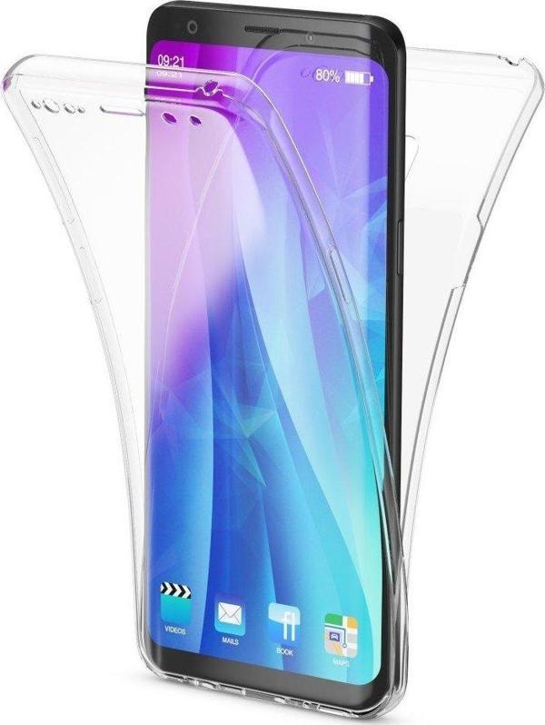 Microsonic Samsung Galaxy S9 Kılıf 6 tarafı tam full koruma 360 Clear Soft Şeffaf - Image 1