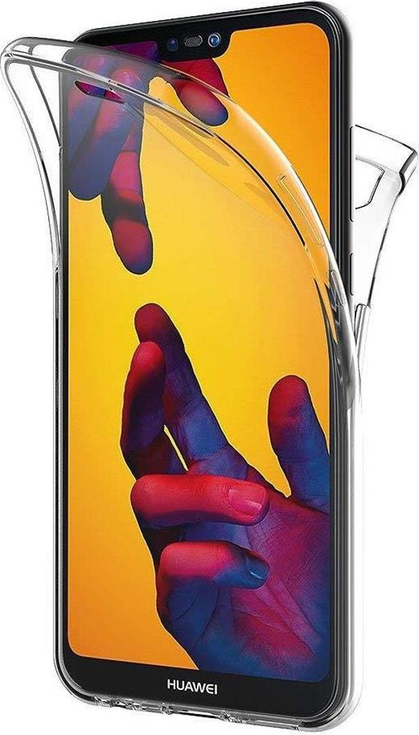 Microsonic Huawei P20 Lite Kılıf 6 tarafı tam full koruma 360 Clear Soft Şeffaf - Image 1