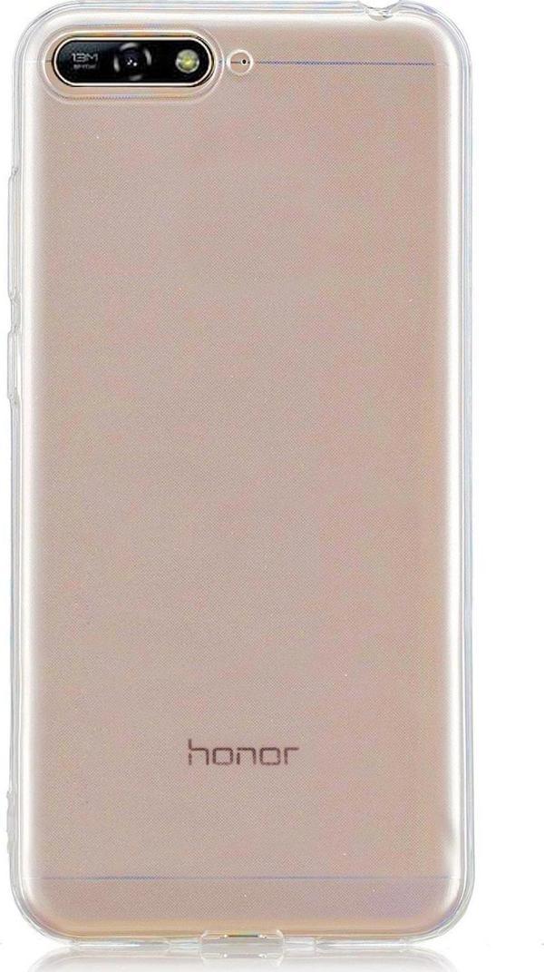 Microsonic Huawei Y6 2018 Kılıf Transparent Soft Beyaz - Image 1