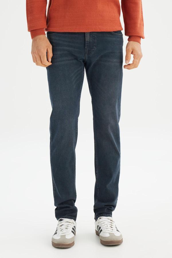 Lee Rider Pamuklu Slim Fit Normal Bel Dar Paça Jeans Erkek Kot Pantolon ML701012 397 MAVİ - Image 1