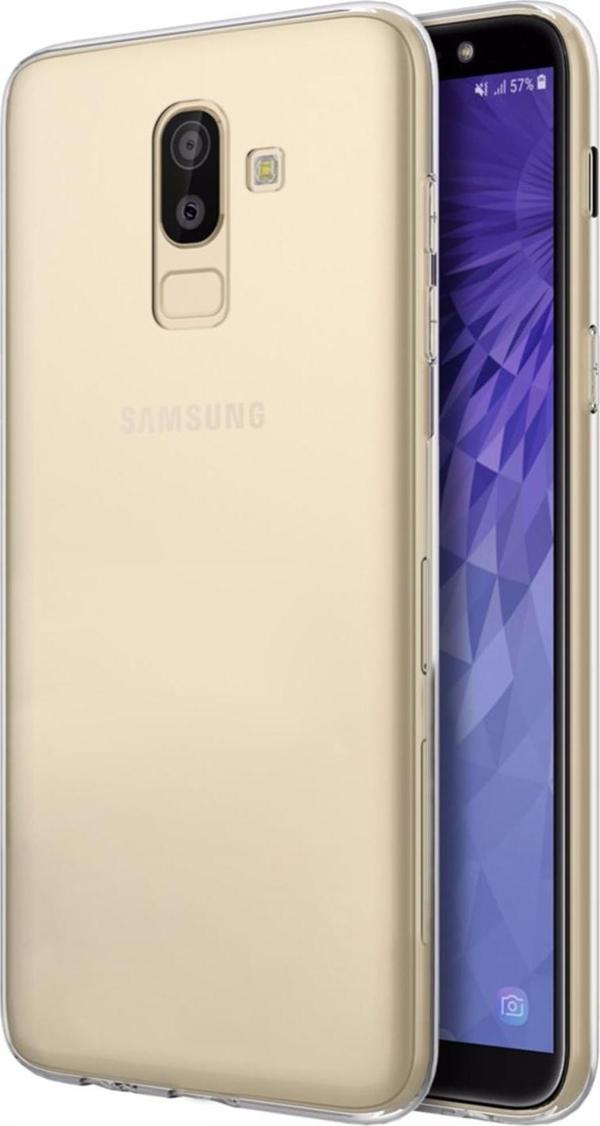 Microsonic Samsung Galaxy J8 Kılıf Transparent Soft Beyaz - Image 1