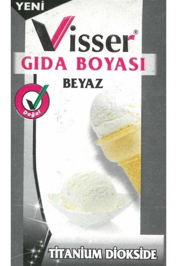 Visser Beyaz Toz Gıda Boyası Net 9 gr. - Image 1