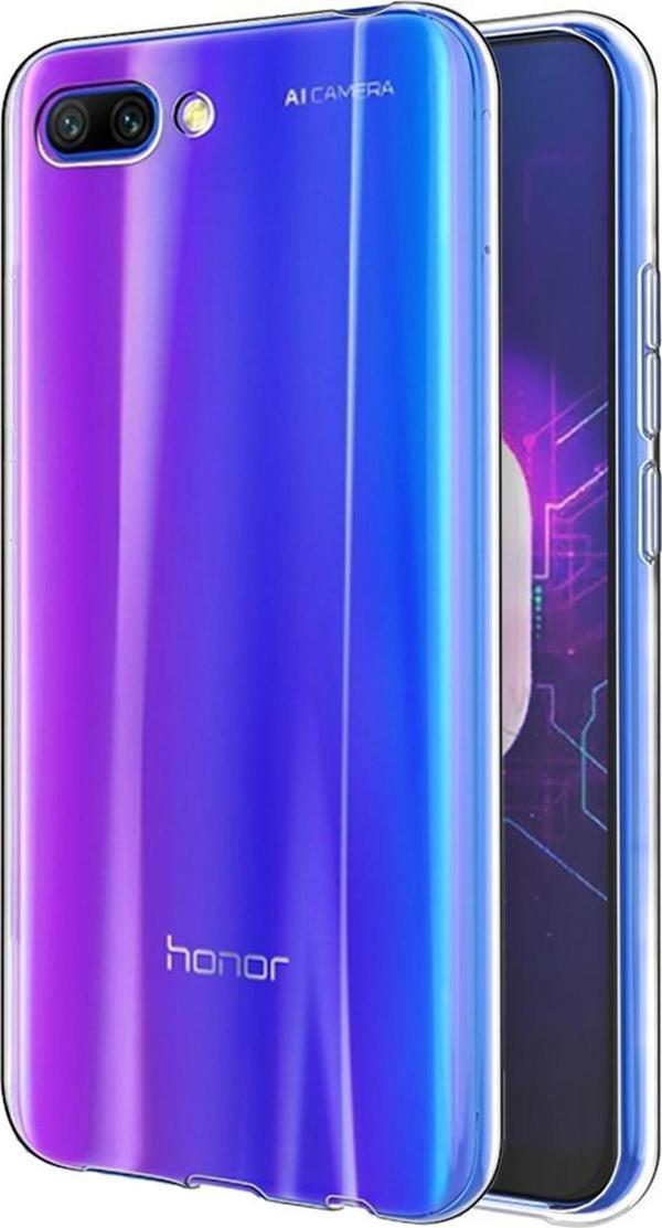 Microsonic Huawei Honor 10 Kılıf Transparent Soft Beyaz - Image 1