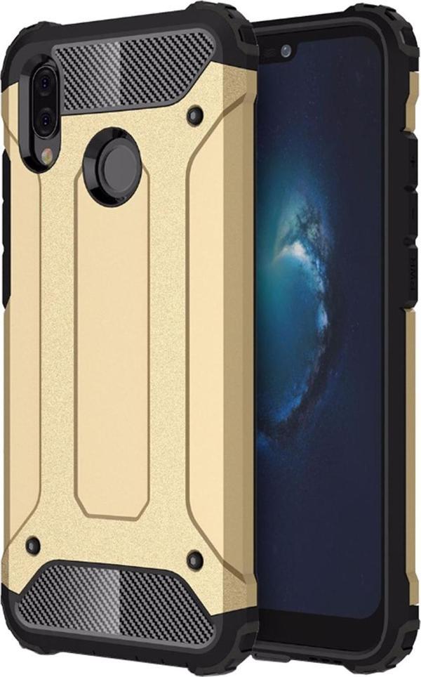 Microsonic Huawei P20 Lite Kılıf Rugged Armor Gold - Image 1
