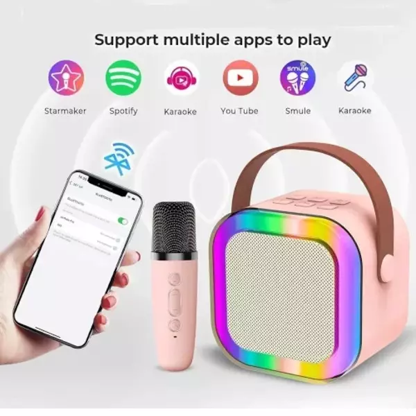 Karaoke Mikrofon Hoparlör Seti Mini (5314) - Image 1