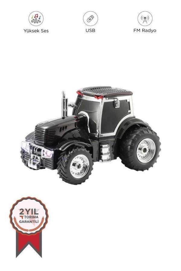 D42 Siyah Traktör Tasarım Usb/fm Radyo Bluetooth Hoparlör Speaker - Image 1