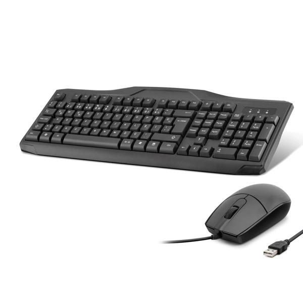 Kablolu Klavye Mouse Set Q Siyah OAK930 - Image 1
