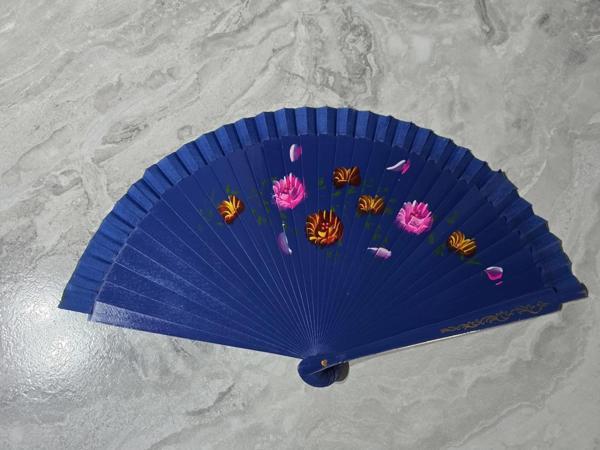 Bambu Çift Taraflı Yelpaze Karışık Renkler 12'li Paket - Image 1