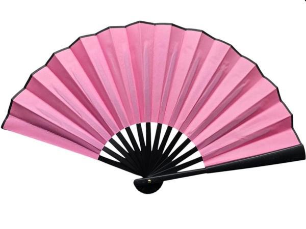 Plastik Kumaş Yelpaze 12'li Pembe - Image 1