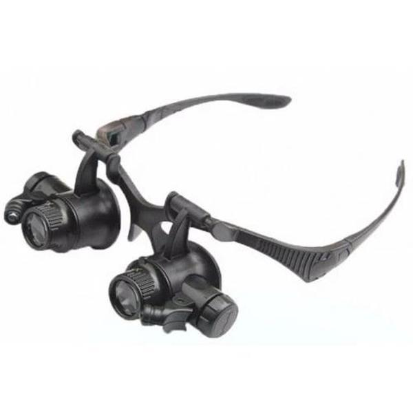 Gözlük Modeli 10x 15x 20x 25x Lens,2led Işıklı,büyüteç - Image 1