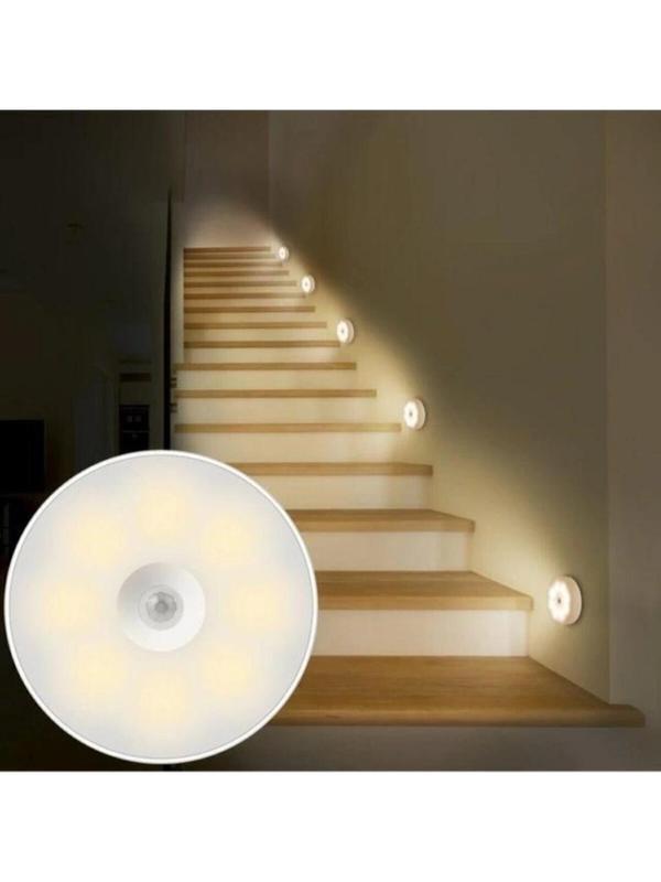 V-009 Hareket Sensörlü Usb Şarjlı Led Işık Lamba-oda, Mutfak, Salon Ve Merdiven Işıklandırma - Image 1