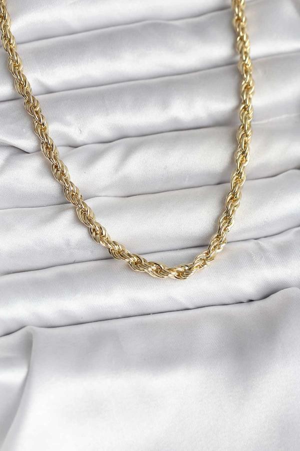 14K Gold Renk Kaplama Burgu Model CM Kadın Kolye - Image 1