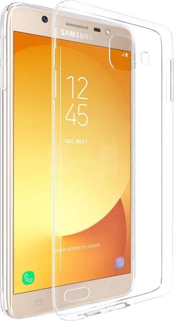 Microsonic Samsung Galaxy J7 Max Kılıf Transparent Soft Beyaz - Image 1