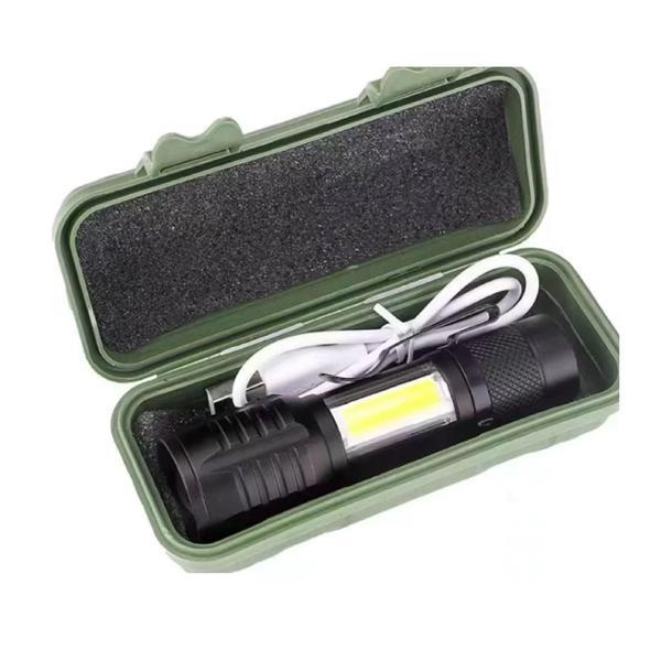 Taktik El Feneri Usb Şarj Edilebilir Kamp Feneri Cob Zumlanabilir Mini Taşınabilir El Feneri Ws-5454 - Image 1