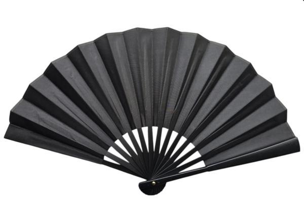 Plastik Kumaş Yelpaze 12'li Siyah - Image 1