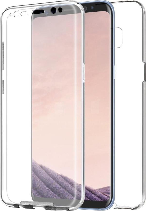 Microsonic Samsung Galaxy S8 Plus Kılıf 6 tarafı tam full koruma 360 Clear Soft Şeffaf - Image 1