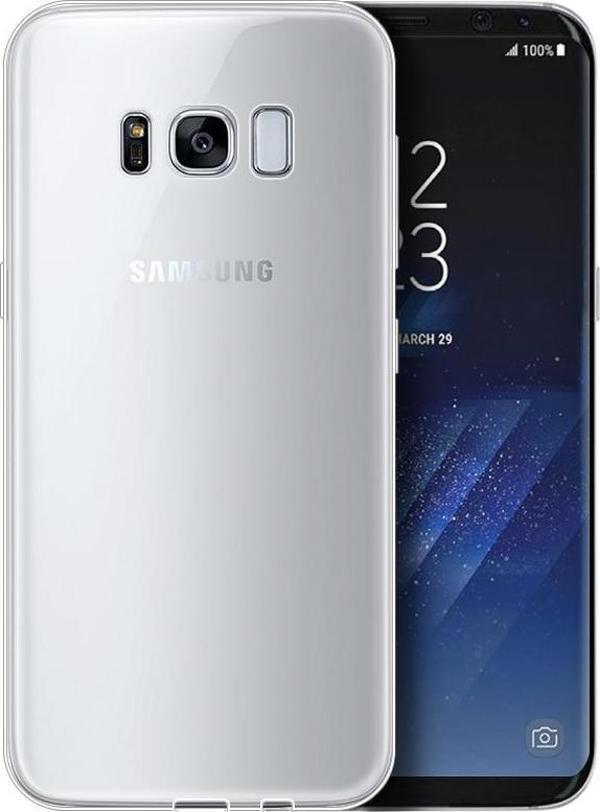 Microsonic Samsung Galaxy S8 Plus Kılıf Transparent Soft Beyaz - Image 1