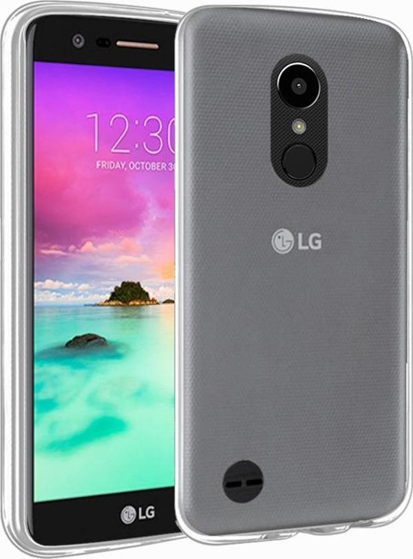 Microsonic LG K10 2017 Kılıf Transparent Soft Beyaz - Image 1