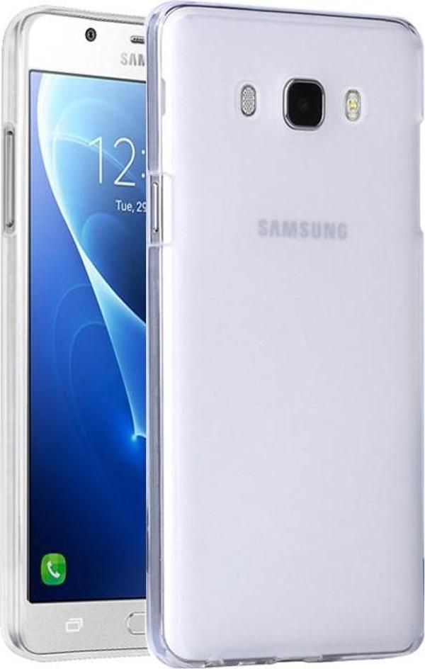 Microsonic Samsung Galaxy J5 2016 Kılıf Transparent Soft Beyaz - Image 1