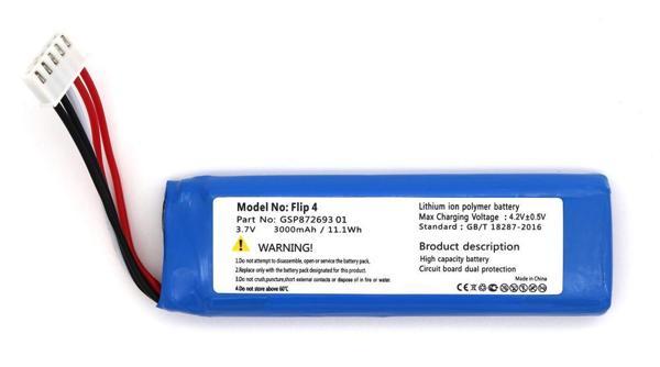 Flip 4 uyumlu 3.7v 3000 mah Soketli Batarya - Image 1