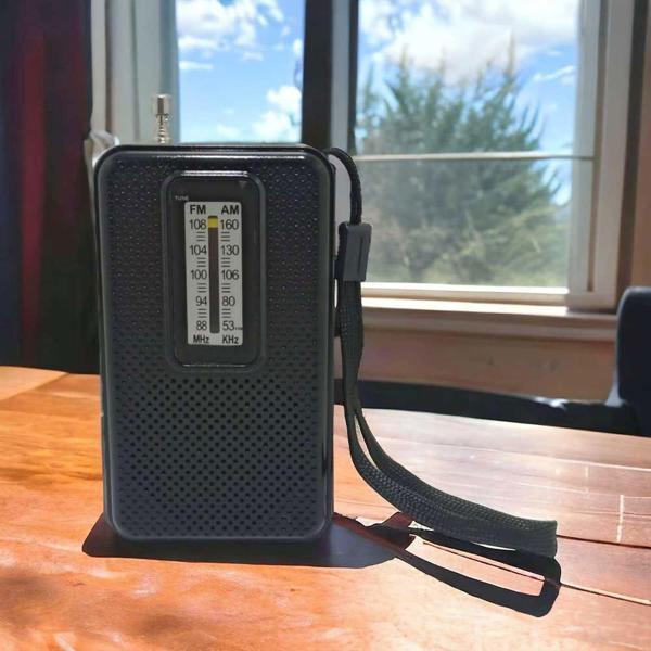 Tenor Cep Tipi Mini Analog Radyo Siyah - Image 1