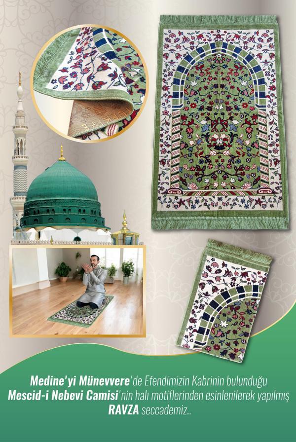 Kadife Ravza Desenli Seccade - Image 1