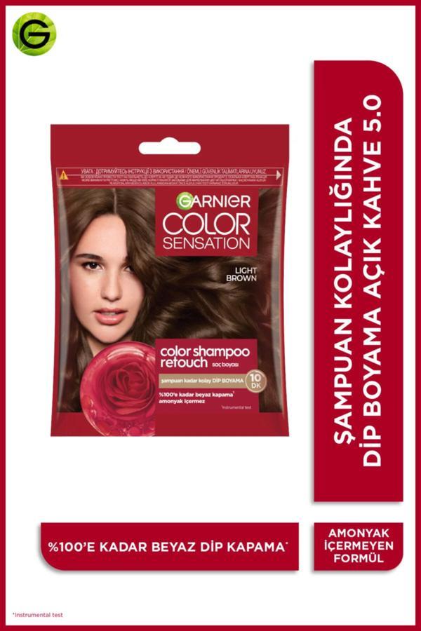 GARNIER COLOR SENSATION ŞAMPUAN SAÇ BOYASI 5.0 Lıght Brown - Image 1