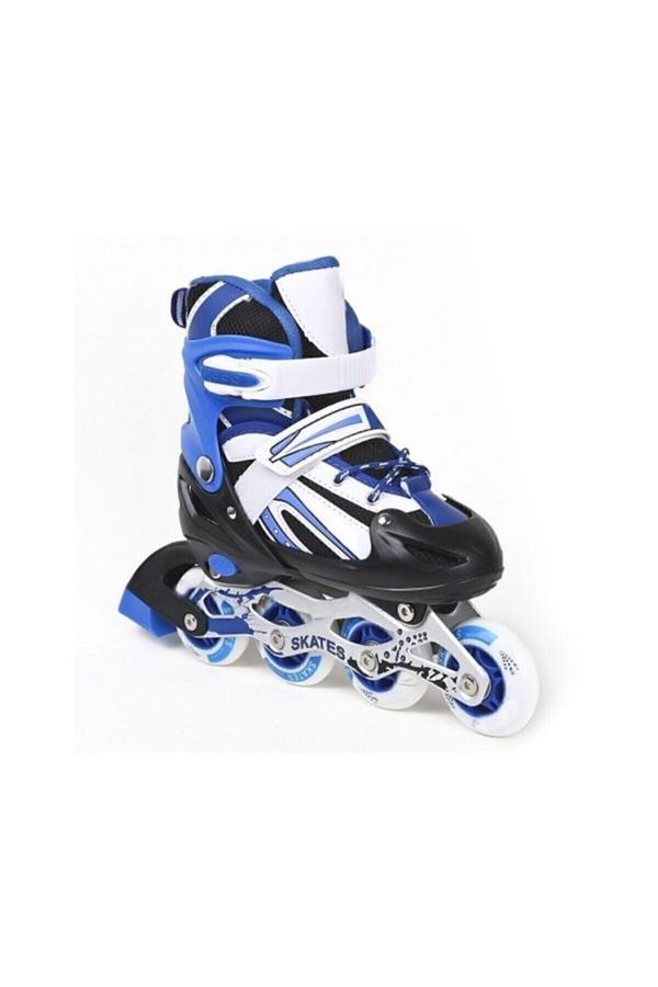 Pasifik Çocuk Pateni -1-1 Teker Alıştırma Teker Ve Numara Ayarlı Mavi Başlangıç Pateni - Image 1