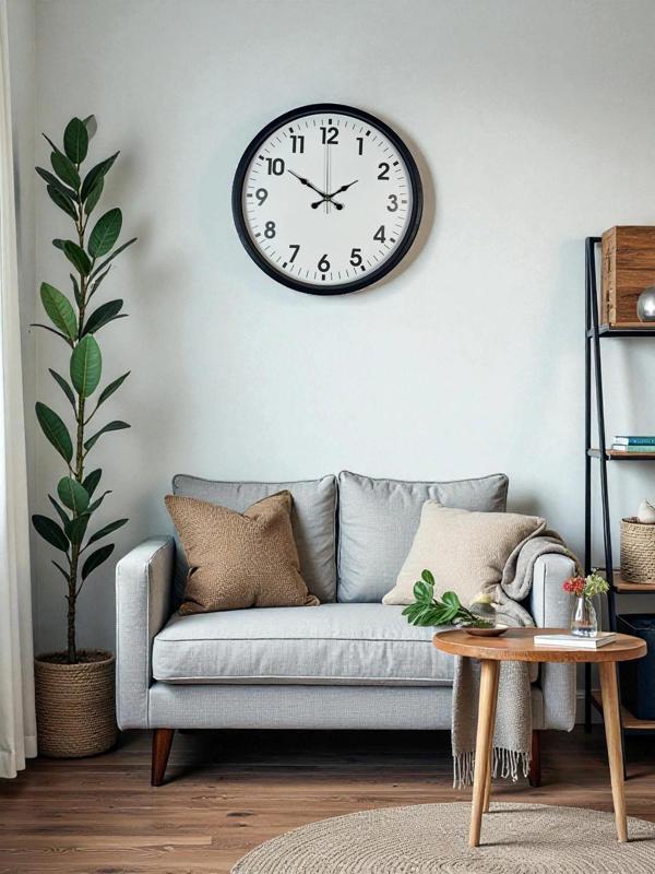 Zentime 36 Cm Siyah Dekoratif Duvar Saati - Image 1