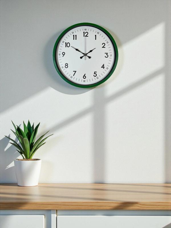 Zentime 36 Cm Yeşil Dekoratif Duvar Saati - Image 1