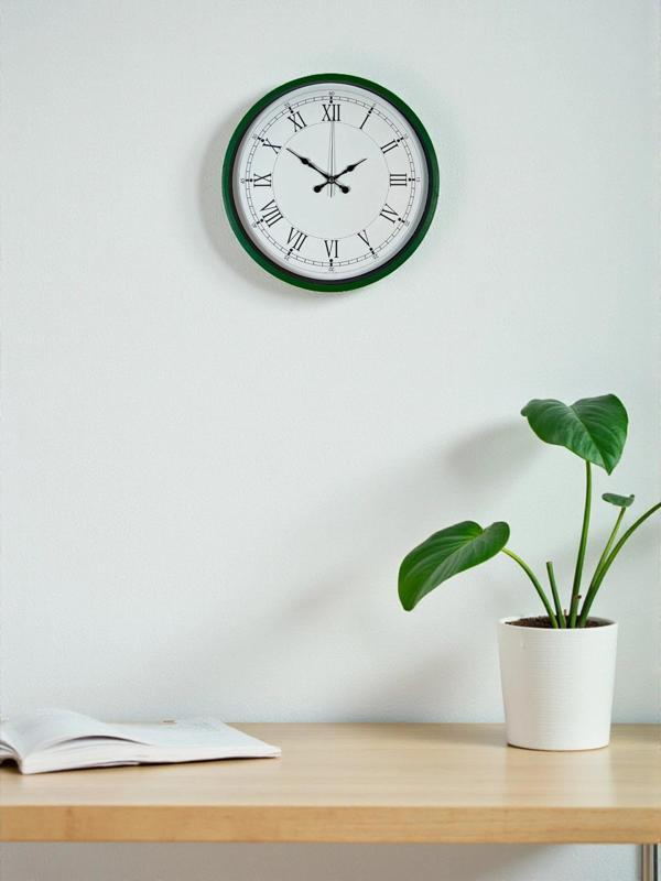 Zentime 36 Cm Yeşil Dekoratif Duvar Saati - Image 1
