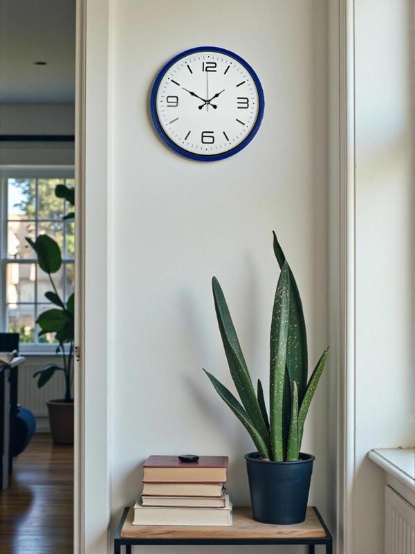 Zentime 36 Cm Lacivert Dekoratif Duvar Saati - Image 1