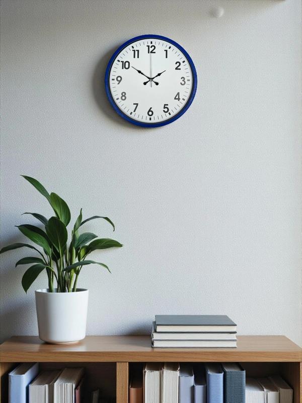 Zentime 36 Cm Lacivert Dekoratif Duvar Saati - Image 1