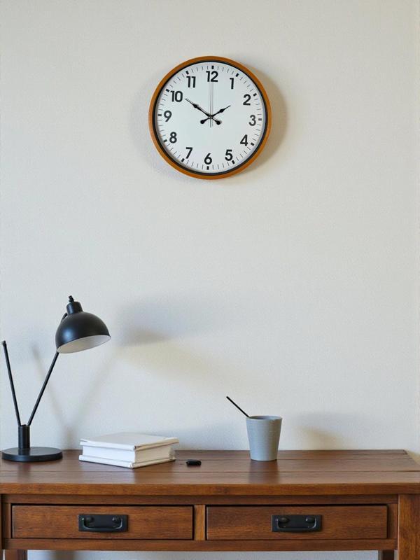 Zentime 36 Cm Turuncu Dekoratif Duvar Saati - Image 1